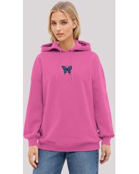 F4NT4STIC - Kapuzenpullover Butterfly bestickt, Premium Qualität - Lyst