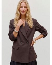 Vero Moda - Jackenblazer Vmbestie Ls Loose Blazer Noos Materialmix, Loose Fit - Lyst