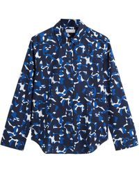Marc O' Polo - ' Hemdbluse Bluse MARC O' POLO blau gemustert - Lyst