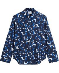 Marc O' Polo - ' Hemdbluse Bluse MARC O' POLO blau gemustert - Lyst