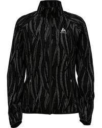 Odlo - Laufjacke Jacke Essential Light Print - Lyst