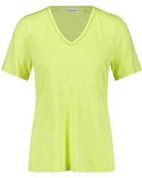 Gerry Weber - Shirtbluse T-Shirt aus Viskkose-Leinen-Mischung - Lyst