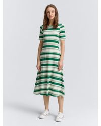 Tom Tailor - Sommerkleid Midi-Kleid mit Streifenmuster - Lyst
