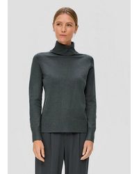 S.oliver - Longpullover Strickpullover Feinstrickpullover Mit Rollkragen - Lyst