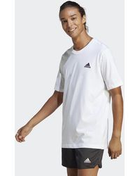 adidas - Kurzarmshirt M SL SJ T-Shirt weiß - Lyst