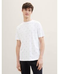 Tom Tailor - T-Shirt mit Allover Print - Lyst