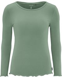 Schneiders - KELSEYW-LONGSLEEVE Yoga-Langarmshirt lightbasil (grün) - Lyst