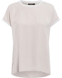 MARC AUREL - Shirttop aus Satin - Lyst