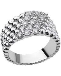 Firetti - Fingerring Schmuck Geschenk Silber 925 Damenring Ring Kugeln Rund, Mit Zirkonia (Synth) - Lyst