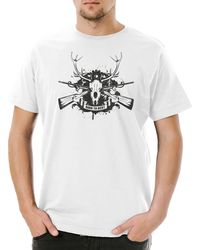 Urban Backwoods - Print- Born To T-Shirt Hirsch Reh Jagd Jäger Bär Geweih Deer Bear - Lyst