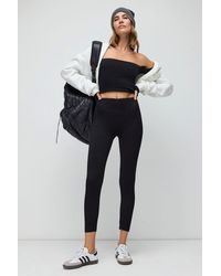 No Matter What - Leggings Schwarze High-Waist Stretch-Stoff Nahtlose Sportleggings - Lyst