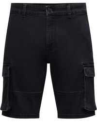 Only & Sons - Cargoshorts ONSCAM STAGE CARGO LBD0498 DNM SHORTS CS - Lyst