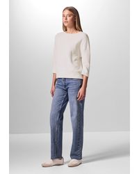 STREET ONE STUDIO - T-Shirt mit U-Boot-Ausschnitt - Lyst