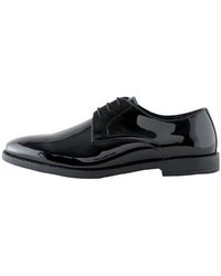 Next - Derby-Schuhe Aus Lackleder Schnürschuh - Lyst