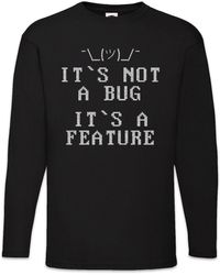 Urban Backwoods - Langarmshirt It's Not A Bug Langarm T-Shirt Informatiker Computer Mathe Mathematik - Lyst