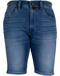 Pierre Cardin - 5-Pocket-Jeans DEAUVILLE SHORTS mid blue 3476 7690.40 - Lyst