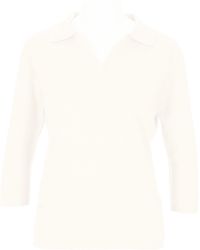 halsüberkopf Accessoires - Poloshirt Feinstrickshirt mit 3/4-Arm Baumwolle-Kaschmir-Mix - Lyst