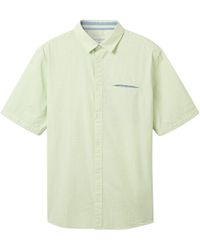 Tom Tailor - Kurzarmshirt comfort structured shirt - Lyst