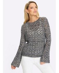 heine - Strickpullover Pullover Langarm Ajourstrick - Lyst