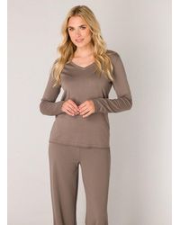 Base London - V-Ausschnitt-Pullover Mit V-Ausschnitt - Lyst