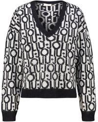 Liu Jo - Strickpullover - Pullover mit Jacquardlogo - Lyst