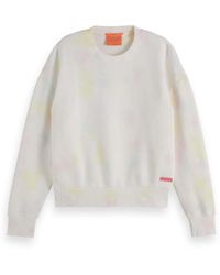 Maison Scotch - Fleecepullover Sweatshirt Tie Dye Sweat 157465 - Lyst