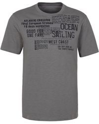 John Devin - Shirt Regular-Fit, aus Slub-Qualität, mit Print - Lyst