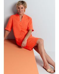 Bianca - Sommerkleid ANEKE in angesagter Leinen-Optik und cooler Trendfarbe - Lyst