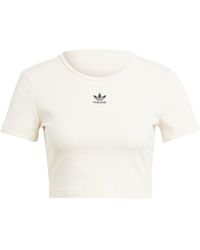 adidas Originals - RIB T-Shirt Beige default - Lyst