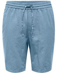 Only & Sons - Bermudas ONSLINUS 0007 COT LIN SHORTS NOOS - Lyst