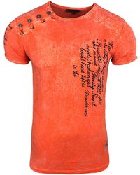 Rusty Neal - T-Shirt mit coolem Allover-Print - Lyst
