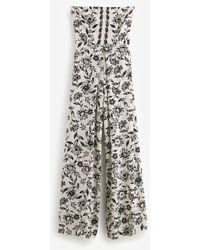 Next - Jumpsuit Bandeau-Overall mit weitem Bein und Falten (1-tlg) - Lyst