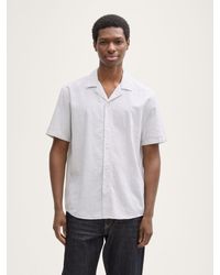 Tom Tailor - Relaxed Fit Kurzarmhemd aus Baumwolle - Lyst