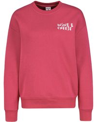Sublevel - Longpullover Sweatshirt mit Dropped Shoulder Print Schriftzug Summer Sweat - Lyst