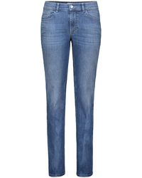 M·a·c - Stretch-Jeans MELANIE authentic mid blue used 5040-97-0380L-D640 - Lyst