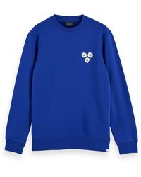 Scotch & Soda - & Fleecepullover Pullover Crewneck Sweat 153578 - Lyst
