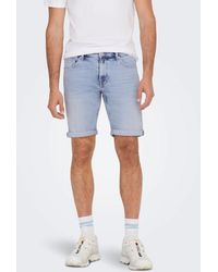Only & Sons - Jeansshorts ONSPLY LIGHT BLUE 5189 SHORTS DNM NOOS - Lyst