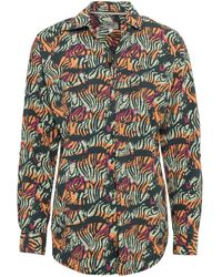 Camel Active - Hemdbluse Bluse mit Allover Print aus Bau - Lyst