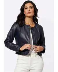 Mainpol - Blusenblazer Lederimitat-Blazer - Lyst
