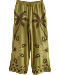 Next - Palazzohose Hose mit weitem Bein und Leinenanteil (1-tlg) - Lyst