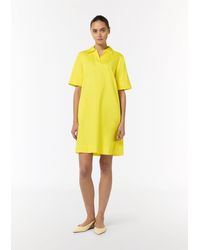 Comma, - Minikleid Kleid mit Tunika-Ausschnitt und Hemdkragen - Lyst