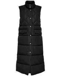 ONLY - Steppweste Langes Design Steppweste Ohne Ärmel Für Damen Onlstacy Quilted Waistcoat Otw Noos - Lyst