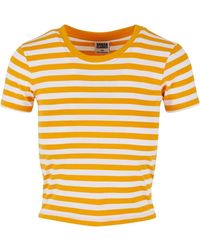 Urban Classics - T-Shirt Ladies Short Striped Tee - Lyst
