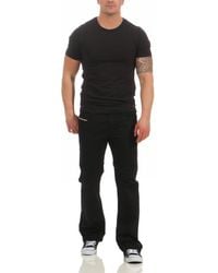 DIESEL - Regular-fit-Jeans Larkee (0688H, Schwarz) 5 Pocket-Style mit Stretch Anteil - Lyst