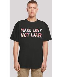 F4NT4STIC - T-Shirt Woodstock Make Love Not War Festival Print - Lyst