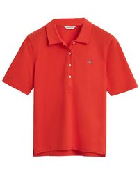 GANT - 4202231 Slim Shield SS Pique Poloshirt - Lyst
