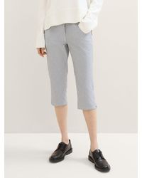 Tom Tailor - Culotte Tapered Relaxed Hose mit Bio-Baumwolle - Lyst