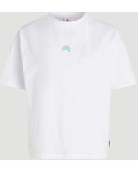 O'neill Sportswear - ' - O`NEILL T-Shirt Woman of the Wave Weiss - Lyst