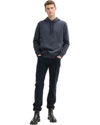 Tom Tailor - Rundhalspullover Hoodie in Melange Optik - Lyst