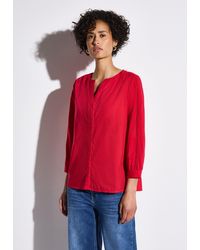 Street One - Klassische Bluse aus reiner Baumwolle - Lyst